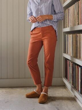 Frank & Eileen WICKLOW Pant in Rust, Italian Chino